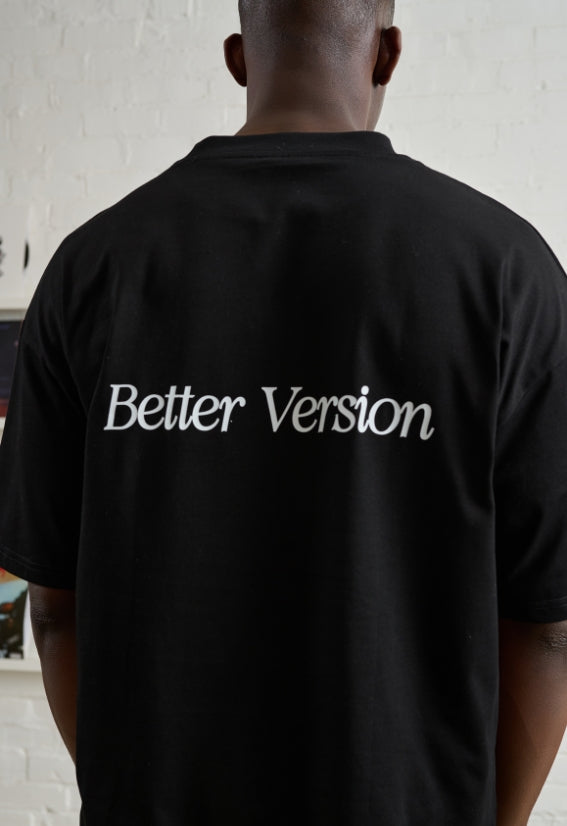 Better Version (Boxy Tee ) – Black