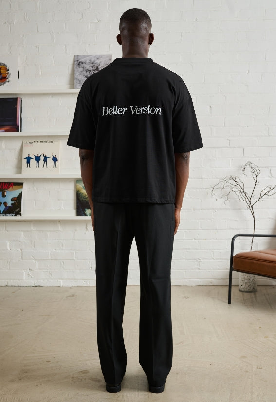 Better Version (Boxy Tee ) – Black
