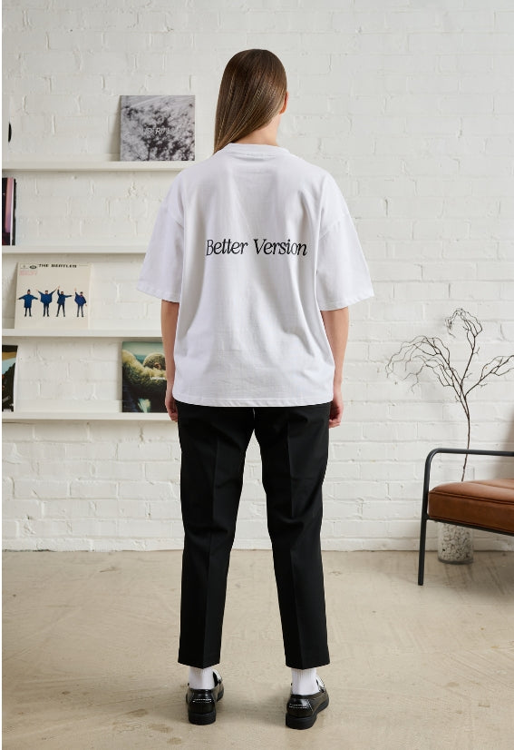 Better Version (Boxy Tee ) – White
