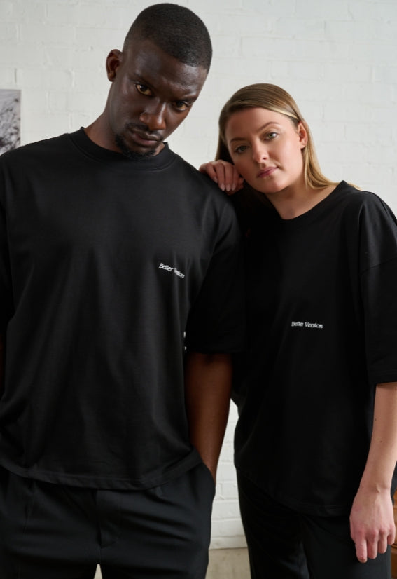 Better Version (Boxy Tee ) – Black