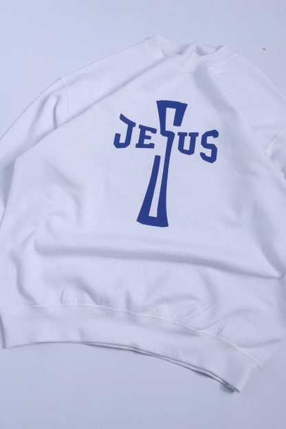 JESUS DESIGN SWEATSHIRT (WHITE)