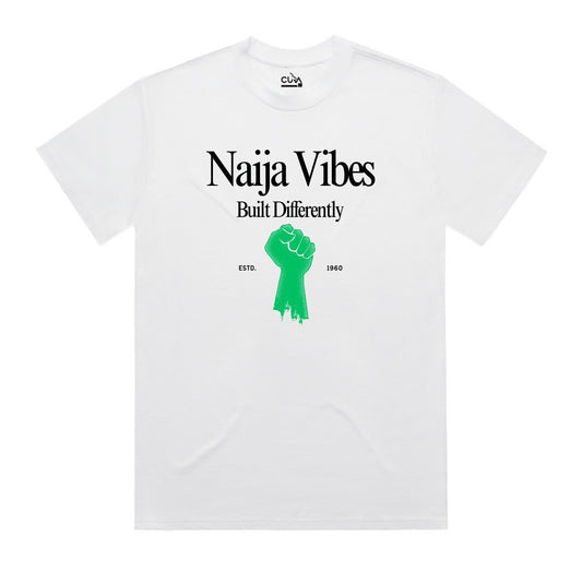 NAIJA VIBES TEES - White