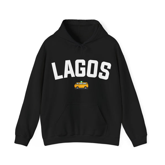 LAGOS YELLOW BUS HOODIE (BLACK)