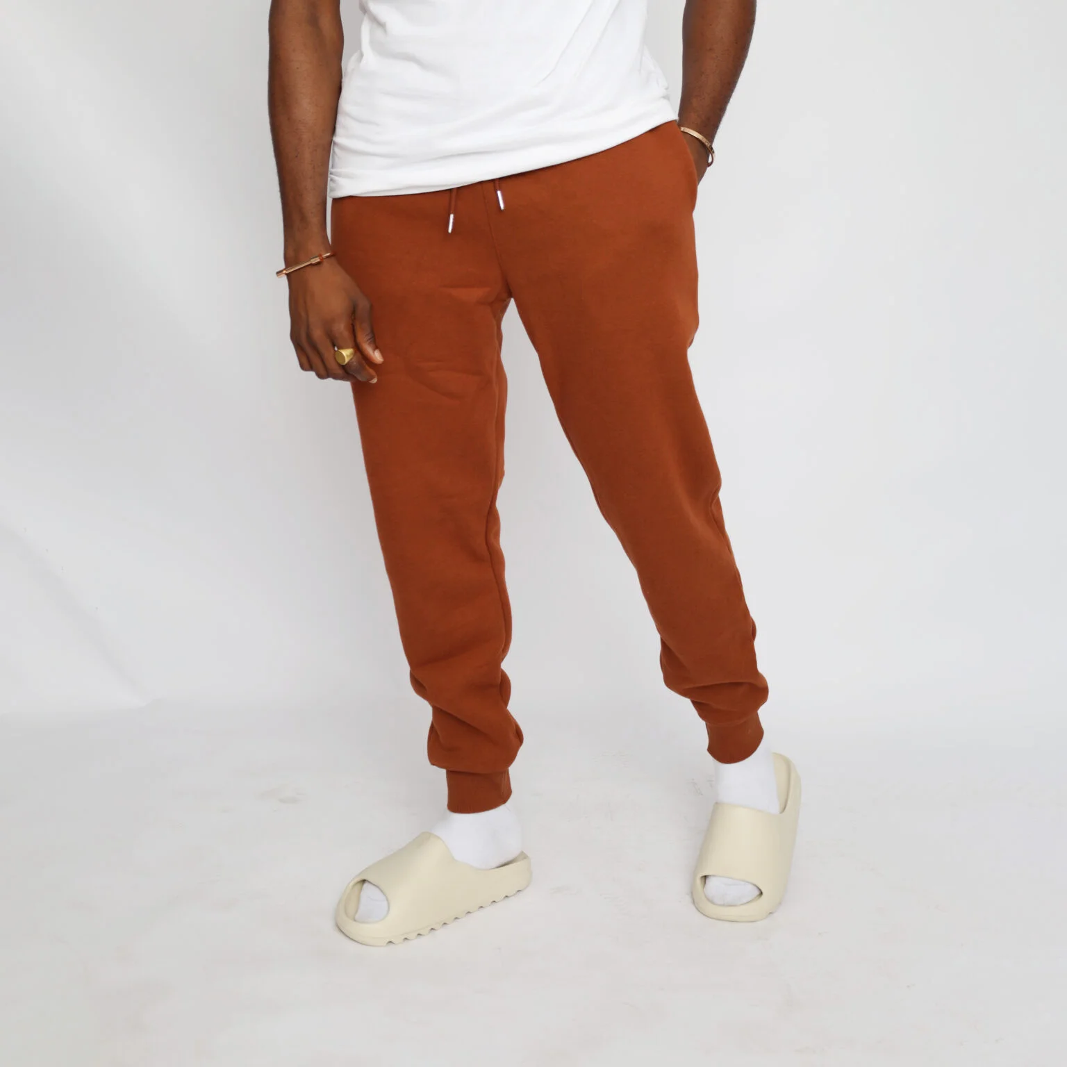 Fleece Joggers (Brown)