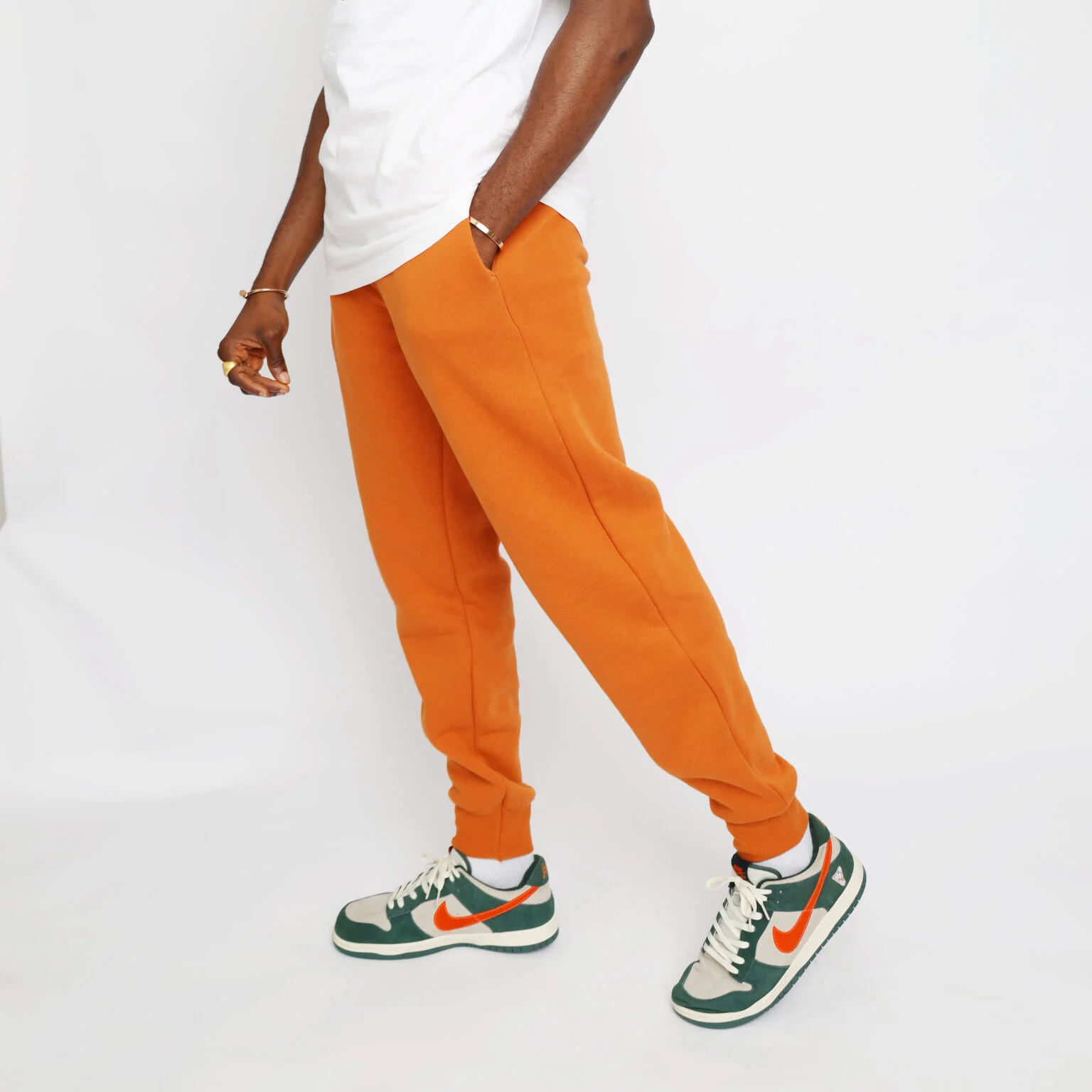 Fleece Joggers (Burnt Orange)